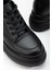 Nesvina Kadın Gizli Topuk Siyah Sneaker 3