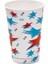 Karton Bardak 16 Oz Kımızı Beyaz Yıldız Desenli (50 Adet) 1