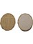 Jüt Hasır Çerçeve (Natural Kanaviçe Obje) Oval Model (10 Adet) 1