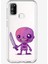 Samsung M21 Uyumlu Mor Zombi Desenli Silikon Kılıf 1