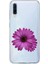 Samsung A50 Uyumlu Mor Çiçek Desenli Silikon Kılıf 1