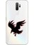 Oppo A5 2020 Uyumlu Siyah Kuş Desenli Silikon Kılıf 1