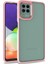 Samsung Galaxy M22 Kılıf Kamera Çıkıntılı Arkası Şeffaf Köşeleri Parlak Renkli Işlemeli Flora Kapak 1