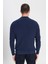 Regular Fit Normal Kesim %100 Pamuk Fermuar Detaylı Lacivert Triko Kazak 5