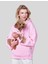Oversize Pembe Magnet Hoodie Sahipler Için 4