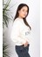 24K0142K1 Kadın Oversize Baskılı Sweat 3