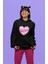 Oversize Desenli Kalp Içinde Barbie Yazılı Kapüşonlu Sweatshirt, Kadın Barbie Baskılı Hoodie 3