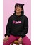 Oversize Barbie Yazılı Kapüşonlu Sweatshirt 1