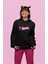 Oversize Barbie Yazılı Kapüşonlu Sweatshirt 3