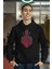 Cngz Shop Deadpool Kaligrafik Baskılı Kapüşonlu Sweatshirt, Unisex Oversize Deadpool Baskılı Hoodie 3