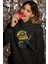 Minion Bob 2 Kaligrafik Baskılı Kapüşonlu Sweatshirt, Unisex Oversize Minion Baskılı Hoodie 3