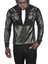 Taş Işlemeli Leopar Desenli Suni Deri Ceket Mont Biker Ceket 2500728 1