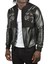 Taş Işlemeli Leopar Desenli Suni Deri Ceket Mont Biker Ceket 2500728 5