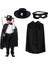 Zorro Pelerini Şapkası ve Maske Seti Çocuk Boy 1