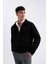 Slim Fit Dar Kesim Gömlek Yaka Fermuarlı Süet Ceket Mont A3254AX24AU 4