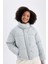 Fit Şişme Mont Su İtici Dik Yaka Fermuarlı Çıtçıtlı Cepli Puffer A1550AX24WN 3