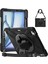 iPad Air 13 Inç M2 2024 Uyumlu Kılıf Kalem Yuvalı Şarj Bölmeli Askılı Standlı Zırh Tank Defender Kapak 1