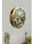 36 x 36 Hediyelik 36 cm Gold Metal Mutfak Duvar Saati Metal Altın 4