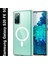 Samsung Galaxy S20 Fe Kılıf Sararmaz Slim Magsafe Wireless Kablosuz Şarj Uyumlu Manyetik Şeffaf Kapak 6