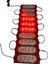 Vitrin Tezgah Mağza Ürün Gösteri Stop Kırmızı Akvaryum Mutfak Dolap Ayna Modül Cob LED Aydınlatma Işık 90 x 35 mm 6W Dc 12V 3