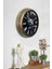 Siyah 40 cm Eskitme Metal Mutfak Duvar Saati Modern Yuvarlak 40 x 40 2
