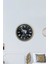 Siyah 40 cm Eskitme Metal Mutfak Duvar Saati Modern Yuvarlak 40 x 40 4