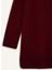 Regular Fit Bisiklet Yaka Basic Düz Triko Bordo Kazak Tunik C4474Ax24Au 2