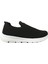 Siyah Beyaz Bağcıksız Aqua Sneakers Spor Ayakkabı 2