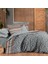 Sheri Flanel Çift Kişilik Gri Nevresim Takımı 2
