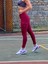 Bordo Kargo Cepli Toparlayıcı Spor Tayt 5