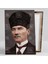 Mustafa Kemal Atatürk Kaplaklı Şapkalı Suit Karizmatik Lider Dikey Kanvas Tablo 2