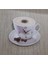Kahverengi Kahve Fincan Model Mutfak Duvar Saati 45X30 cm Uv Baskılı 40 x 40 Klasik Ahşap Asimetrik 2