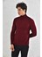 Düz Balıkçı Trender Erkek Kazak 6620 Bordo 2