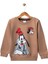 Erkek Çocuk Bisiklet Yaka Karekter Baskılı Sweatshirt 1