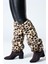 Leopar Desenli Peluş Tozluk 1