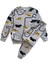 Erkek Çocuk Pamuklu Gri Yol Desen Pijama Takımı 4