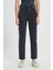 Straight Fit Düz Kesim Yüksek Bel Esnek Jean Kot Pantolon 3
