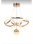 Venüs Tek Toplu Gold Kaplama Taçlı- Kristal- Modern 3 Renk Ledli -Salon-Mutfak - Hol- Avize 3