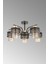 Karla 5 Li Modern Plf (Siyah Gold) Bal Camlı Salon Yatak Odası Mutfak Genç Odası Avize 3