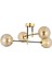 Maral 4lü Siyah Gold Bal Camlı Modern Koridor Mutfak Salon Retro Avize 2