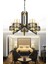 Sarp 5 Li Modern (Siyah Gold) Bal Camlı Salon Yatak Odası Mutfak Genç Odası Avize 1