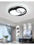 Modern Çift Yuvarlak Model Plafonyer LED Avize Tavan Model 3 Renk Avize Salon LED Lambası Kumandalı 1