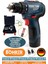 Alman Çift Akülü Armut Tip V298 5AH Dark Blue 10MM Demir Mandren Darbeli Vidalama Matkap 1