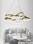 Modern Gold Modern Sarkıt LED Avize 3 Renk ( Sarı Beyaz ve Gün Işığı ) Büyük Boy Salon 4