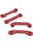 4x Takviyeli Salıncak Kolu Rc Araba Parçaları 1:12 Wltoys 124018 124019 Kırmızı (Yurt Dışından) 1