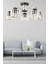 Cemre 5 Li Modern Krom Kristal Taşlı Salon Yatak Odası Mutfak Genç Odası Avize 3