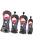 4x Fashion Golf Club Head, Sayı Tag Unisex Cup Siyah ile Ahşap Headcover'ı Kapsar (Yurt Dışından) 5