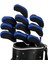 10X Neopren Golf Ütüler Kafa Kapağı Seti Çift Renk Fairway Woods Headcovers Mavi Siyah (Yurt Dışından) 4