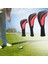 Değiştirilebilir Golf Kulübü Örtüsü Örgü Başlıklar Kırmızı (Yurt Dışından) 3