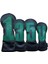 4pcs Golf Baş Kapakları Golf Kulüpleri Için Uzun Boyunlu Polar Astarlı Golf Sürücüsü Başı Siyah (Yurt Dışından) 1